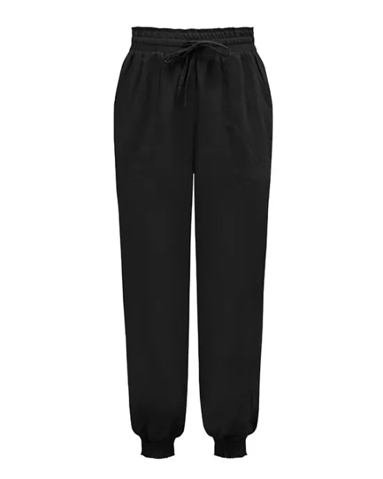 Casual Drawstring Solid Harem Pants