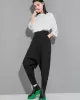 Simple Cool Loose Elasticity Solid Color Casual Harem Pants Bottoms