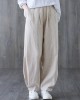 Simple Wide Leg Loose Elasticity Solid Color Casual Pants Bottoms