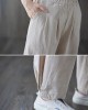 Simple Wide Leg Loose Elasticity Solid Color Casual Pants Bottoms