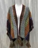 Casual Loose Patchwork Shawl&Cloak