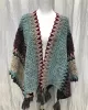 Casual Loose Patchwork Shawl&Cloak