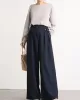 Casual Wide Leg Loose Solid Color Pants Bottoms