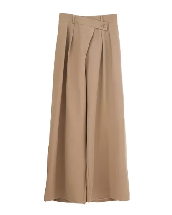 Casual Wide Leg Loose Solid Color Pants Bottoms