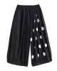 Original Creation Loose Wide Leg Polka-Dot Casual Pants Bottoms