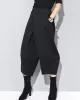 Cool Wide Leg Loose Solid Color Casual Three-Quarter Pants Bottoms