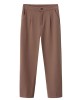 Simple Column Solid Color Casual Ninth Pants Bottoms