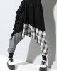 Loose Plaid Split-joint Harem Pants