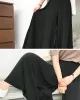 Original Solid Column Wide Leg Pants