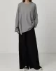 Casual Solid Column Wide Leg Pants