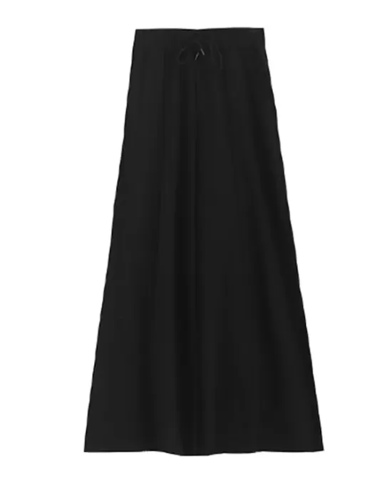 Casual Solid Column Wide Leg Pants