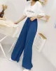 Solid Color Loose Modal Wide-Leg Casual Pants