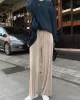 Pleated Solid Color Comfortable Casual Loose Wide-Leg Pants