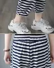 Loose Striped Drawstring Harem Sports Pants