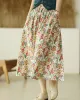 Original Floral Cotton-Blend A-Line Skirt