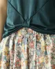 Original Floral Cotton-Blend A-Line Skirt