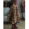 Artistic Retro Plaid A-Line Skirt