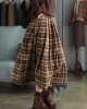 Artistic Retro Plaid A-Line Skirt