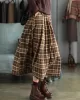 Artistic Retro Plaid A-Line Skirt