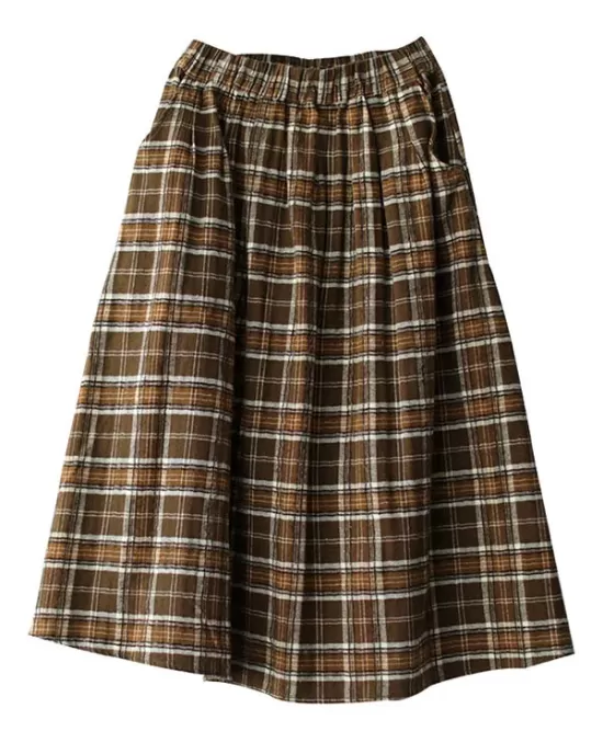 Artistic Retro Plaid A-Line Skirt