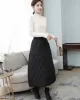 Vintage Loose Elasticity High-Waisted A-Line Padded Skirt Bottom