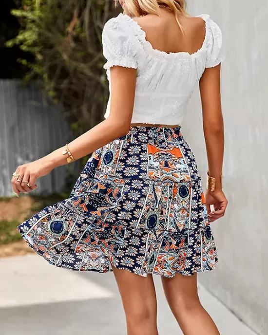 Going Out A-Line Pleated Skirts Bottoms