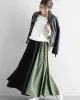 Elegant Split-Joint Color Skirt