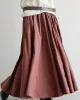 Elegant Split-Joint Color Skirt