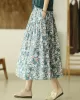 Original Floral Cotton-Blend A-Line Skirt