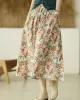 Original Floral Cotton-Blend A-Line Skirt