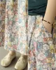 Original Floral Cotton-Blend A-Line Skirt