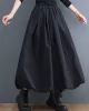 Urban Loose Drawstring High Waisted Black Bubble Skirt