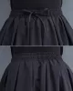 Urban Loose Drawstring High Waisted Black Bubble Skirt