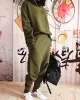 Casual Solid Hoodie&Pants Suits