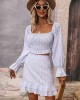 Casual A-Line Striped Off-The-Shoulder Two Pieces Set