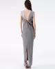 Urban Loose Solid Color Tied Pleated Top&V-Back Vest Dress Two Pieces Set