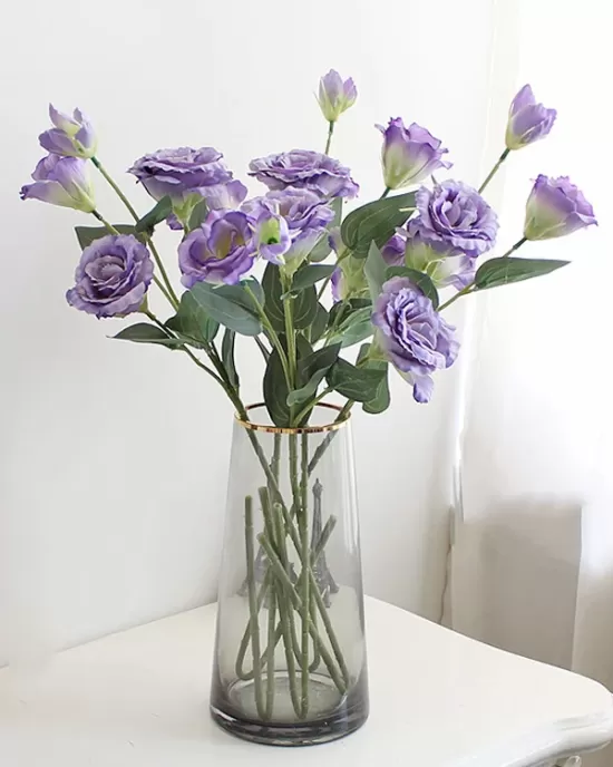 Lisianthus Flower Silk Flower Furnishings Wedding Bouquet Decoration