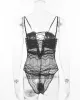 Split-Joint Bandage One-Piece Teddy Lingerie