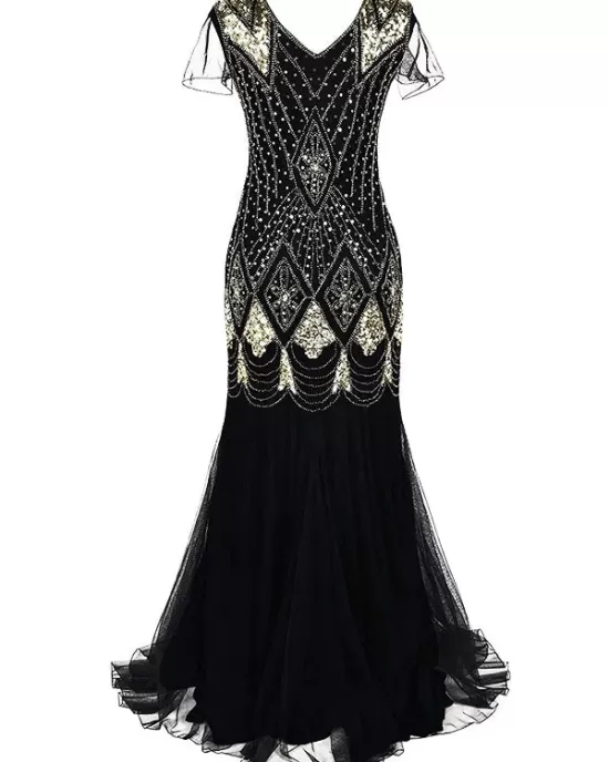 Formal Mermaid Sequined Maxi Dresses Evening Dresses