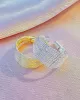 Adjustable Hollow Sequined Solid Color Rings Accessories