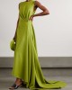 Solid Color Tied Waist Sleeveless Maxi Dresses