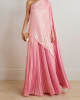 Loose Asymmetric Pleated One-Shoulder Maxi Dresses