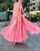 Loose Asymmetric Pleated One-Shoulder Maxi Dresses