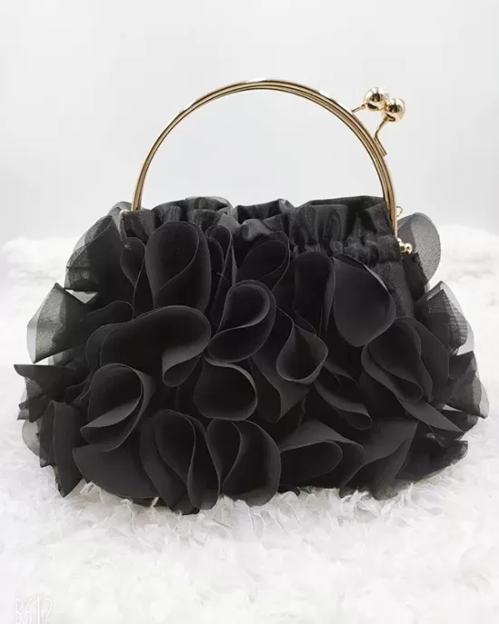 Three-Dimensional Flower Handbags