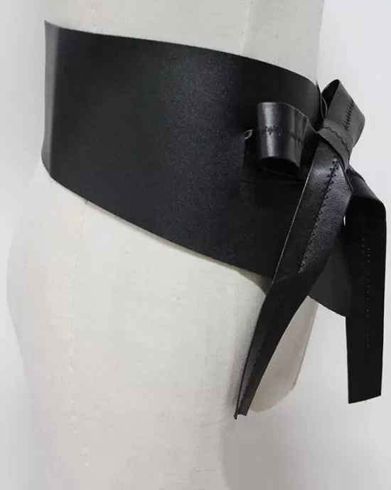 Imitation Leather Lace-up Belt Accessories