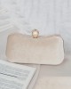 Vintage Solid Color Velvet Hand Bag