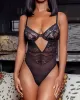 Sexy Lace Split-Joint Underwired Hollow Teddy Lingerie