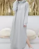 Simple Loose 2 Colors Long Dress