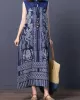 Loose National Style Sleeveless Long Dress