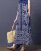 Loose National Style Sleeveless Long Dress